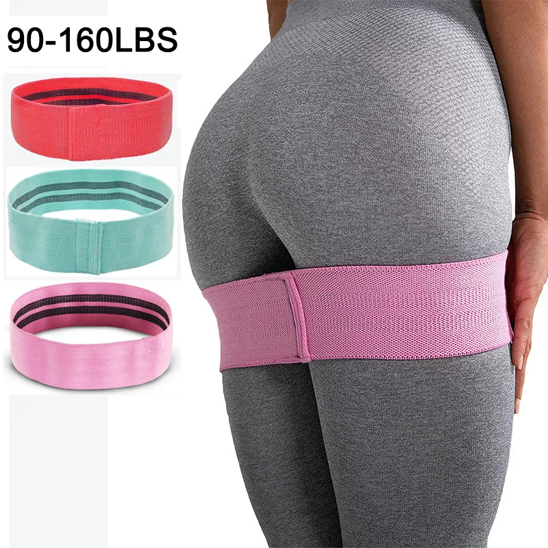 Fitness Rubber Resistance Loop Non slip Hip Glute Booty Band Circle