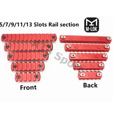 Высокое качество 5 9 11 13 слотов MLOK Rail база Handguard раздел ar15 M4 Handguard алюминиевый Пикатинни Вивер для охоты