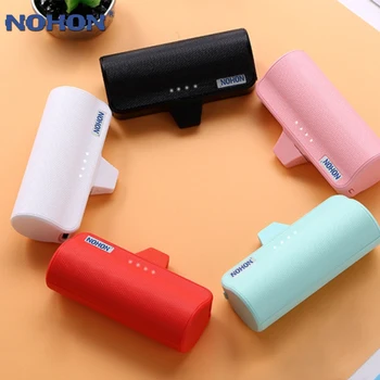 

NOHON Mini Type C Interface Pocket Power Bank For Huawei Xiaomi Phone Charger 3000mAh Fast Charging Portable Wireless Powerbank