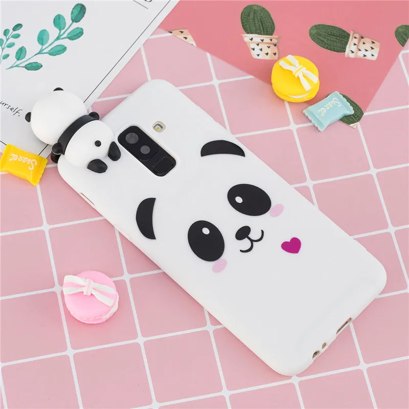3D чехол с милой пандой для Samsung A10 A10S A20 A20S A20E A30 A30S A40 A50 A50S A70 A51 A71 A6 A8 J4 J6 Plus A7