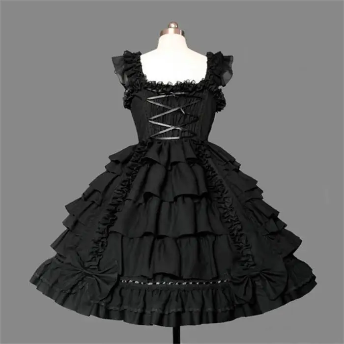 Женское платье в стиле Лолиты, шифоновое кружевное платье в средневековом готическом стиле, вечерние костюмы принцессы для костюмированной вечеринки на Хэллоуин