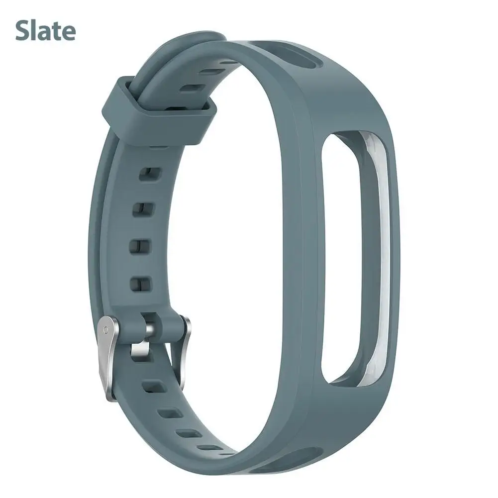 New Silicone Sport Watch Band Wrist Band Strap For Huawei Band 3e 4e Huawei Honor Band 4 Running Version Smart Watch Bracelet - Цвет: Gray