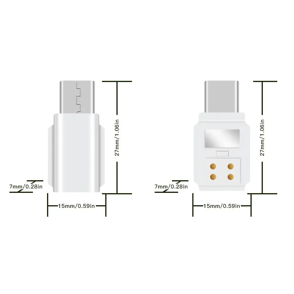 Osmo Pocket 2 Micro USB to iPhone Adapter Data Transferring Connector Compatible with DJI OSMO Pocket 2 & Android Smart Phone