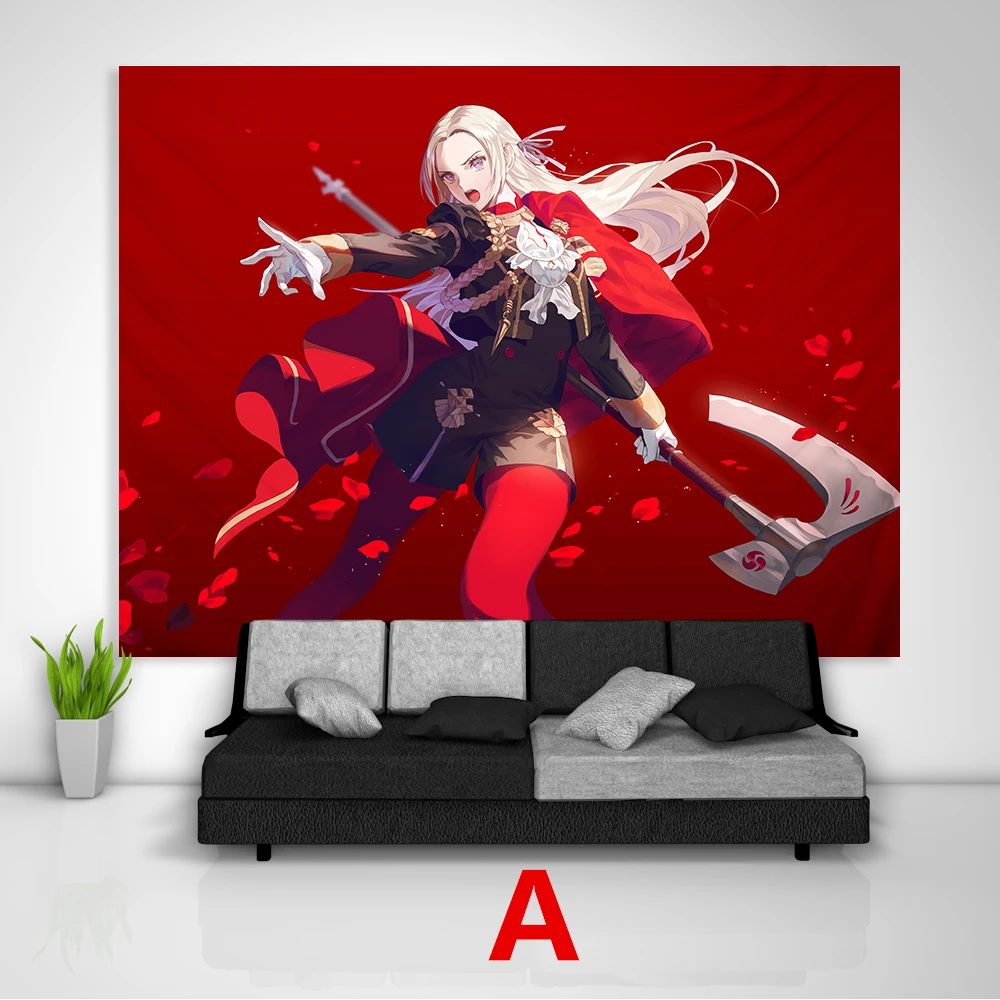Fire Emblem Three Houses Tapestry Art Wall Hanging Cover Home Decor