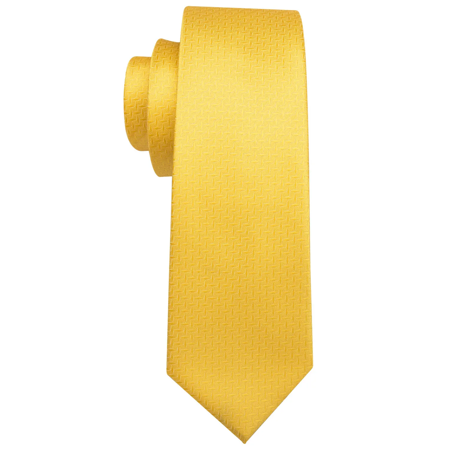 Желтый Однотонный мужской свадебный галстук, шелковый галстук в горошек, галстук, набор Барри. Ван, жаккардовый тканый модный дизайнерский галстук для мужчин, подарки FA-5197