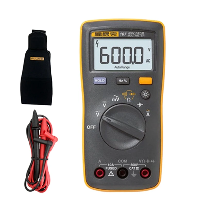 Горячий XD-Fluke 600V карманный цифровой мультиметр автоматический диапазон для тестирования сопротивления напряжения конденсатор диод - Цвет: F107