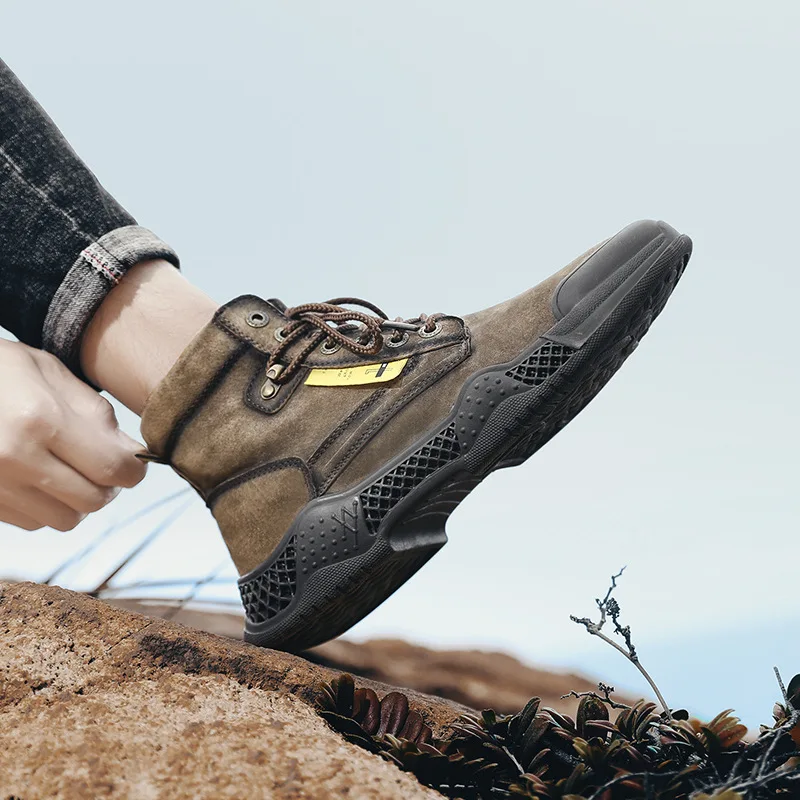 

2019 Autumn & Winter New Style Martin Boots Men's plus Velvet Warm Versitile Fashion Handmade Leather Shoes Worker Boot Retro Tr