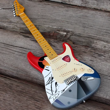 

In Stock Eart Electric Guitar w/ Cream Pickguard & Knobs, Pickups & Hardware made in Korea