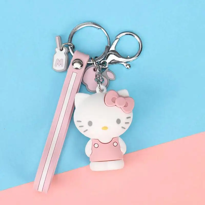 Hello Kitty Zoger2019 подарок на год креативный эпоксидный крутой Пингвин большие уши собака брелок Подвеска милый мультфильм пара сумка брелок подвеска - Цвет: Hello Kitty