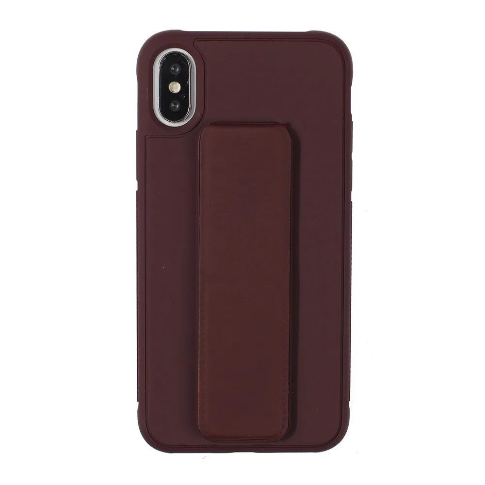 KISSCASE однотонный чехол для телефона iPhone 6 7 8 X XS XR 7Plus 8Plus Fundas Capa кронштейн, чехол для телефона для iPhone XS MAX Capinhas