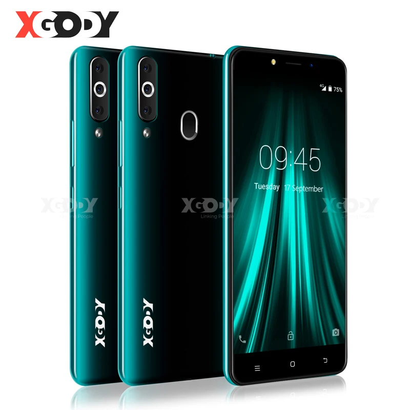 XGODY K20 Pro 4G смартфон с двумя SIM картами 5 7 дюймовым дисплеем четырёхъядерным