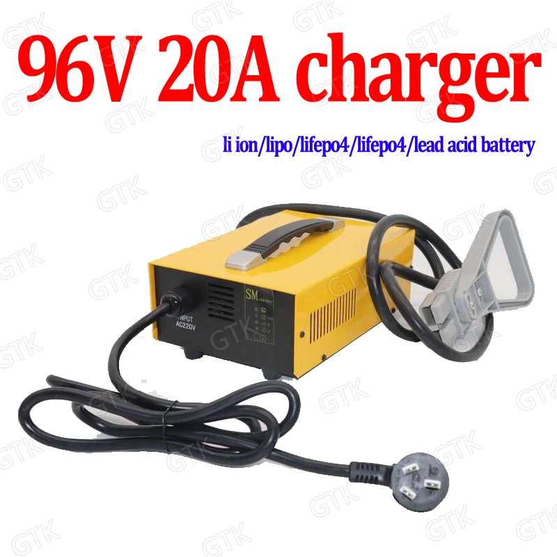 GTK 96V 20A зарядное устройство 32S 116,8 V lifepo4 26S 109,2 V литий-ионный 20S 112V LTO свинцово-кислотный 30A умное зарядное устройство 200Ah 100ah 300ah батарея