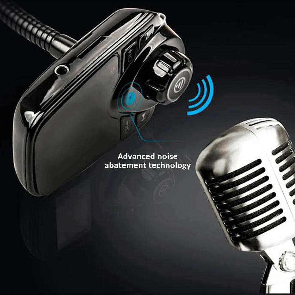 Умный автомобильный fm-передатчик, Автомобильный MP3-плеер, портативный fm-передатчик, Bluetooth, громкая связь, Обнаружение напряжения T10 2.1A