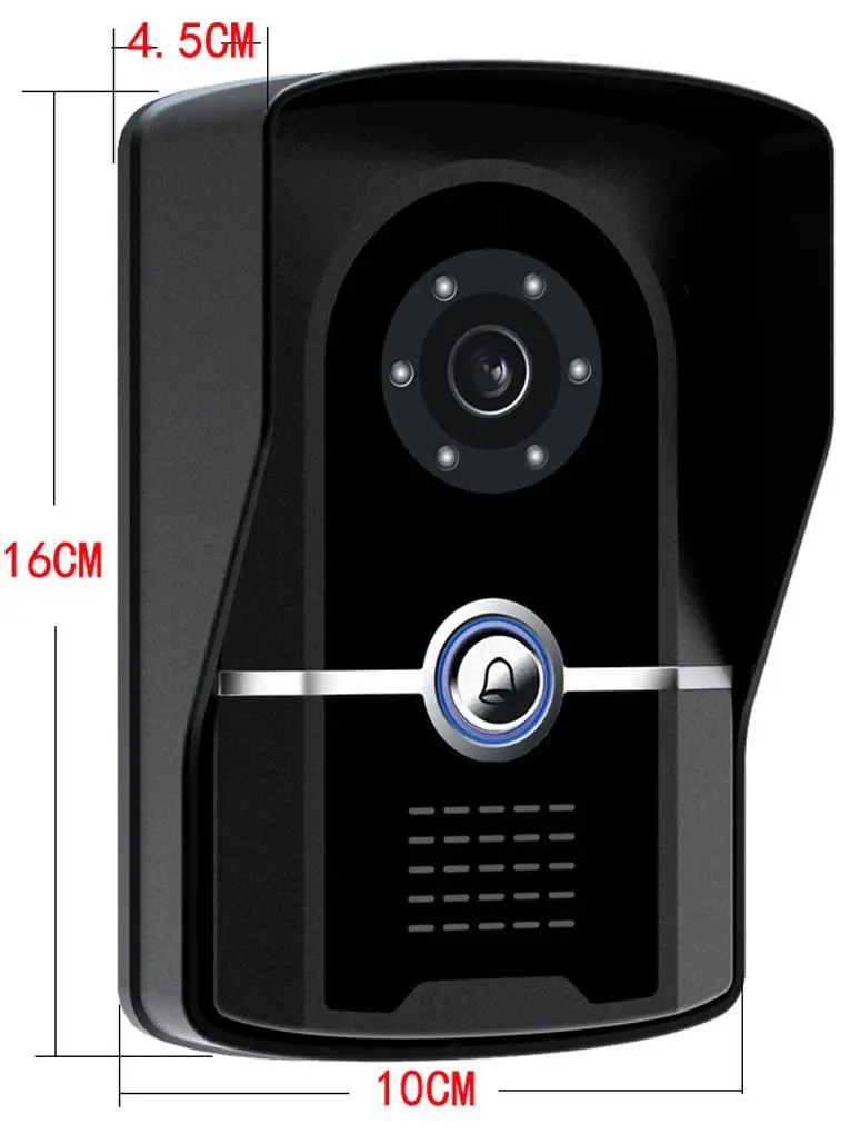 Yobang безопасности 7 дюймов беспроводной/проводной Wifi видео телефон двери дверной звонок Домофон Система проводной камеры ночного видения приложение управление