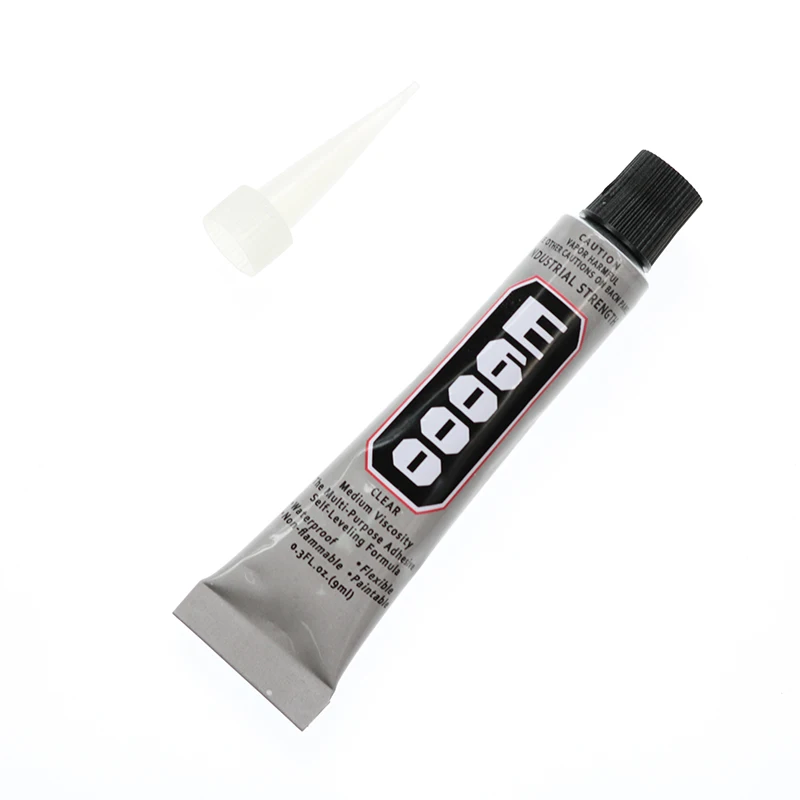 

9ml E6000 Glue Transparent Yellow Super Strong Glue Fabric Rhinestone Product Crystal Glass Craft Mobile Office Stationery Glue
