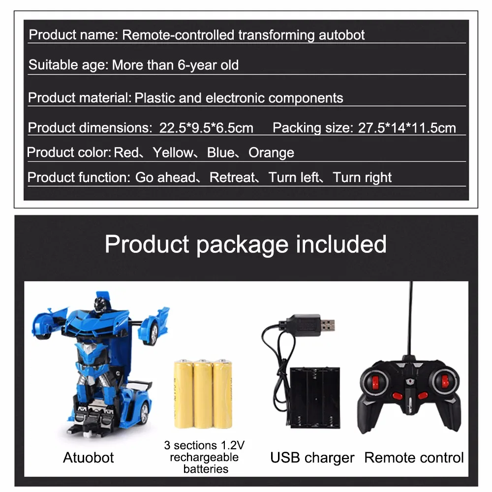 2 в 1 RC автомобиль 1:18 трансформатор RC спортивная модель автомобиля роботы игрушки дистанционное управление автомобиля