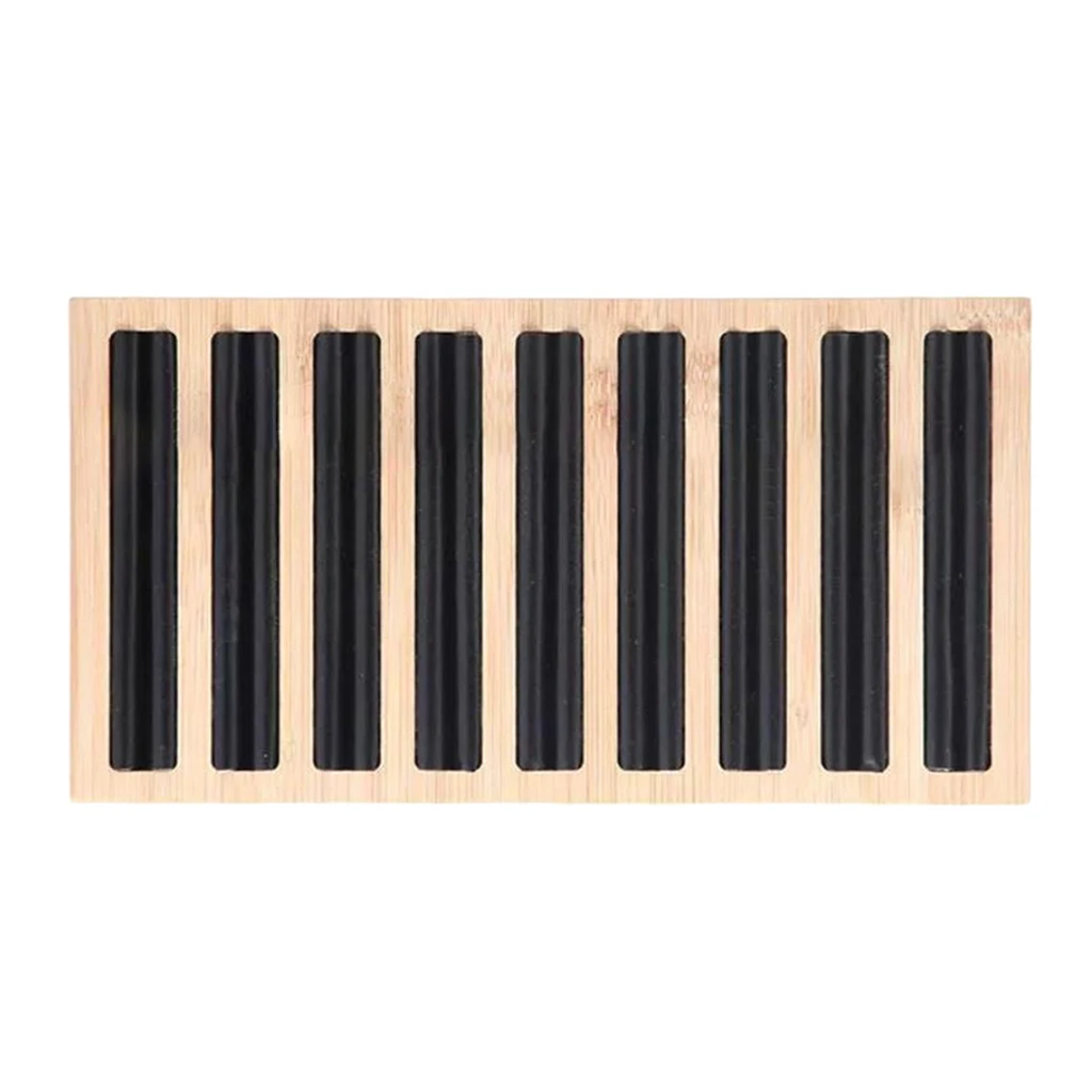 Black 28.2x15x2cm Элегантные кольца, серьги-гвоздики, дисплей, лоток из бамбукового дерева, органайзер для ювелирных изделий, коробка, стильная элегантная упаковка ювелирных изделий - Цвет: Black 28.2x15x2cm