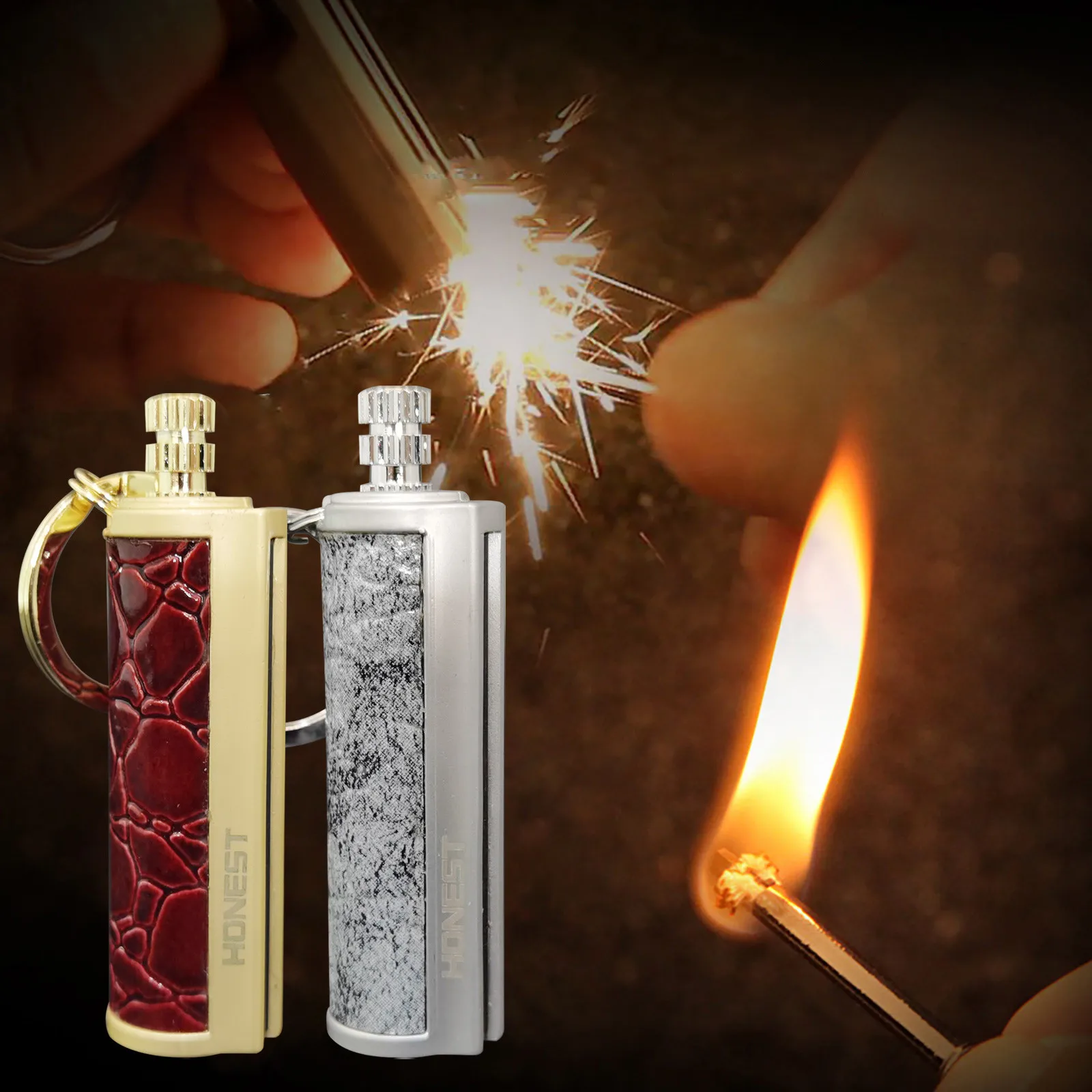 2pc Kitchen Gas Lighters Refillable Long Candle Flame Cooker BBQ Camping Lighter 