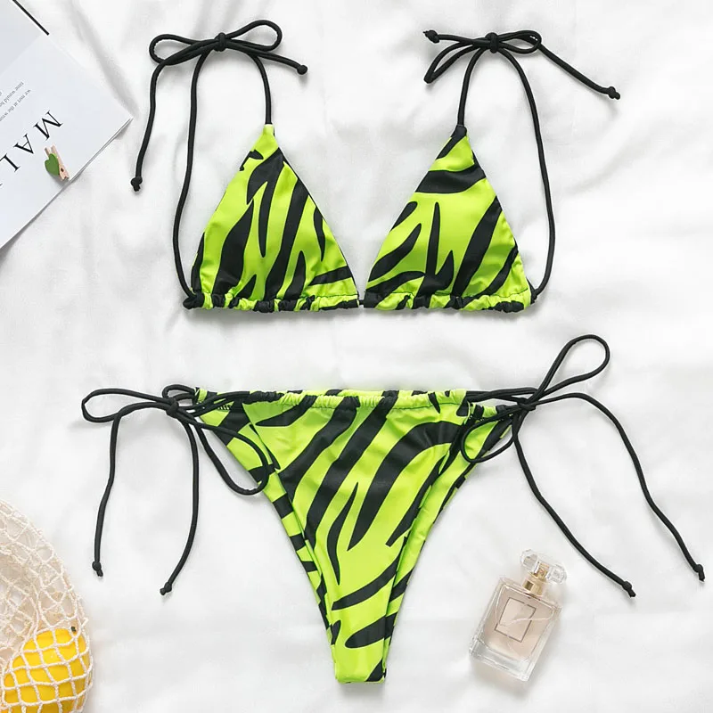 Misswim, змеиный принт, купальник, женский, сексуальный, с высоким горлом, укороченный топ, Прозрачное Бикини, 2019, летняя пляжная одежда