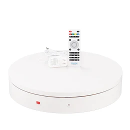 ComXim 50 см Максимальная нагрузка 100 кг пульт дистанционного управления Bluetooth PC направление угловая скорость модель поворотный стол видео проигрыватель фотографии - Цвет: White.US Plug