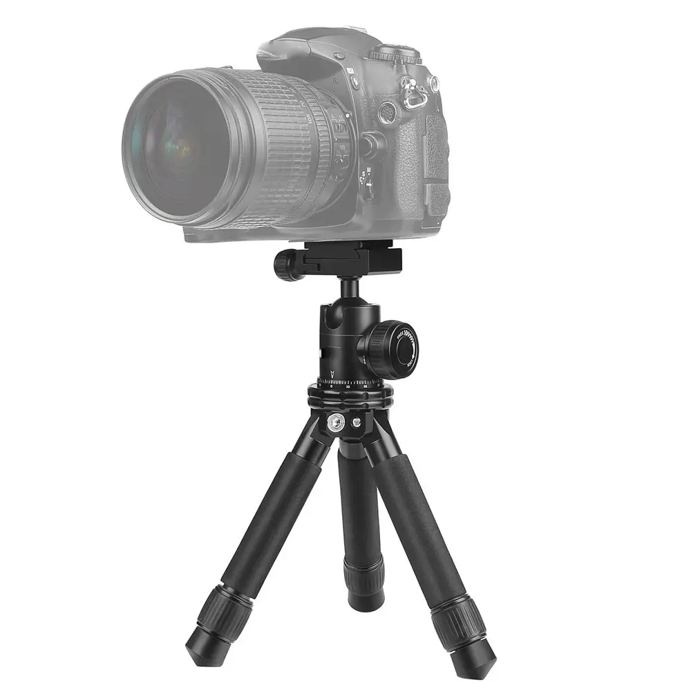 

Single-Inverse Camera Metal Desktop Tripod Motion Camera Aluminum Alloy Tripod Mobile Phone Tripod Bracket