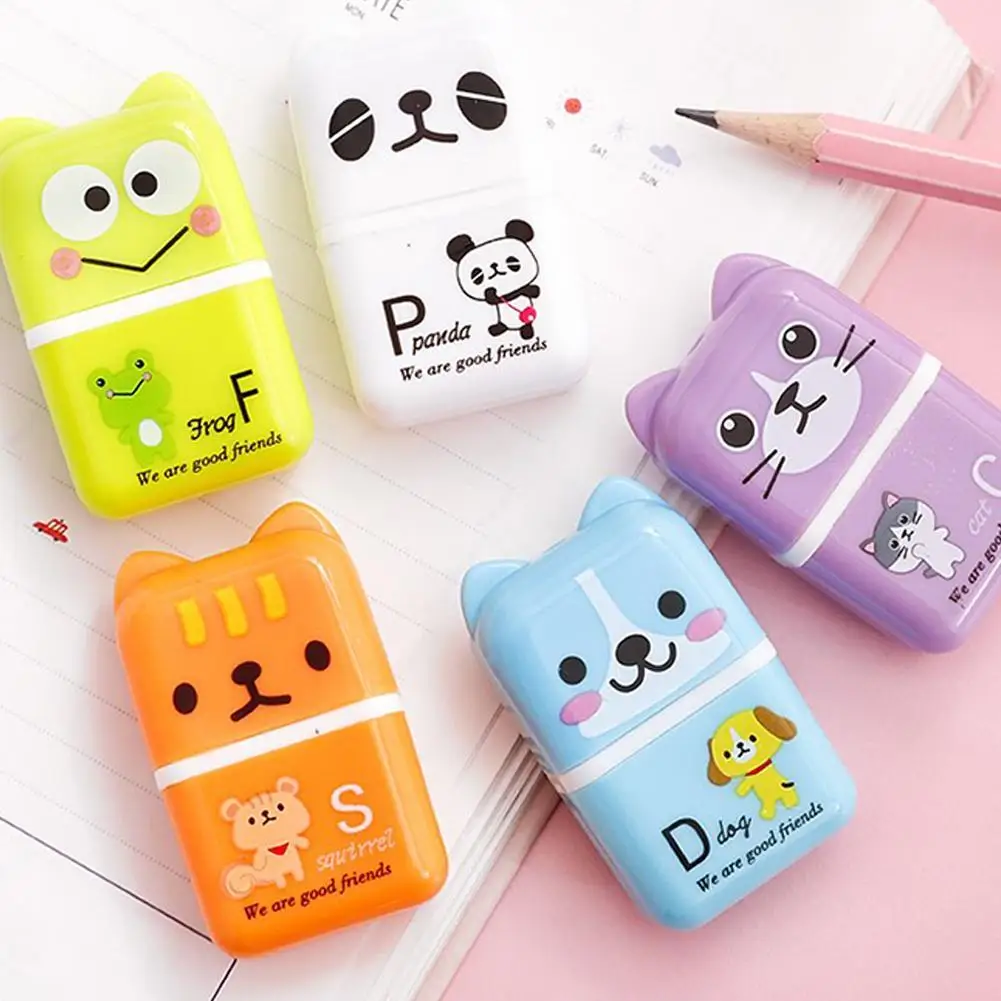 1 шт. ролик ластик милый мультфильм резиновый Kawaii студентов канцелярский