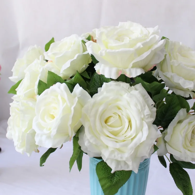 Type2 white Lovegrace белые шелковые пионы розы свадебные букеты невесты розовые цветы свадьба домашний Цветочный декор свадебный букет - Цвет: Type2 white