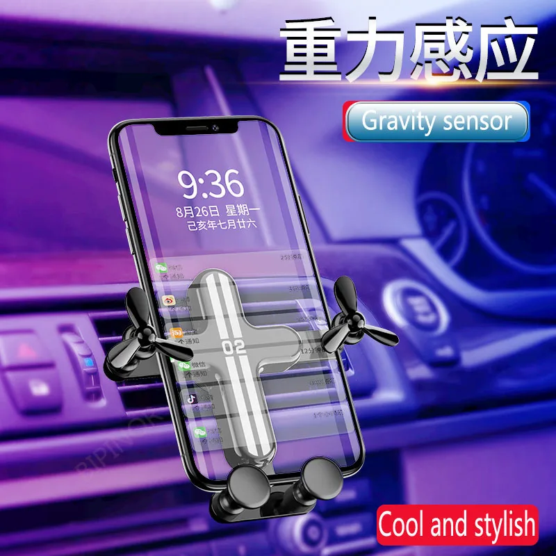 

Universal Mobile Phone Holder Gravity Car Holder For Phone in Car Air Vent Clip Mount GPS phone stand holder For iPhone X 11 Por