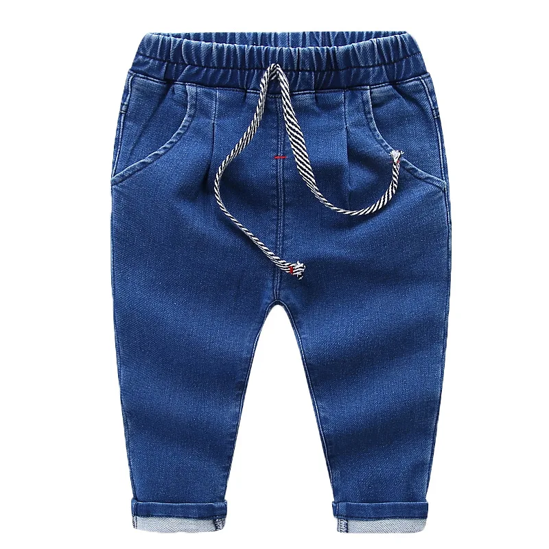 LOOZYKIT/детская одежда Новинка года, джинсы для маленьких мальчиков и девочек штаны с эластичной резинкой детские джинсовые брюки для детей от 0 до 18 месяцев штаны для малышей