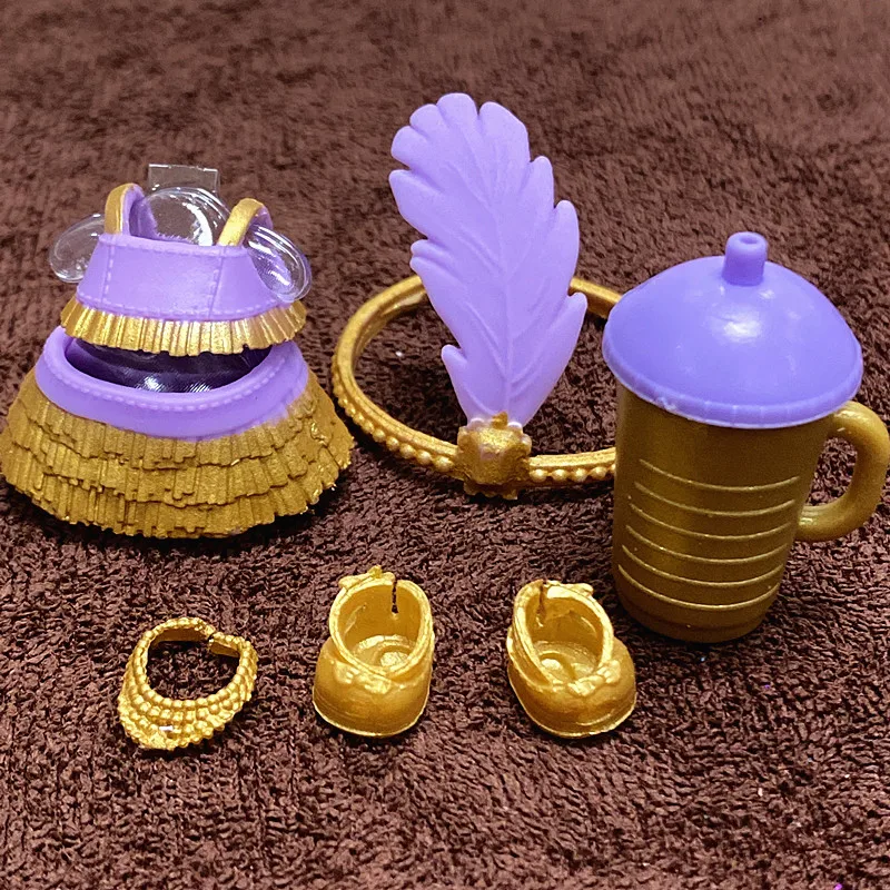 L.O.L. SURPRISE 1 Set Original Clothes Shoes Bottles Accessories Dress Suit for LOL 8 cm Big Sister Dolls Unicorn Outfit Kid Toy 9