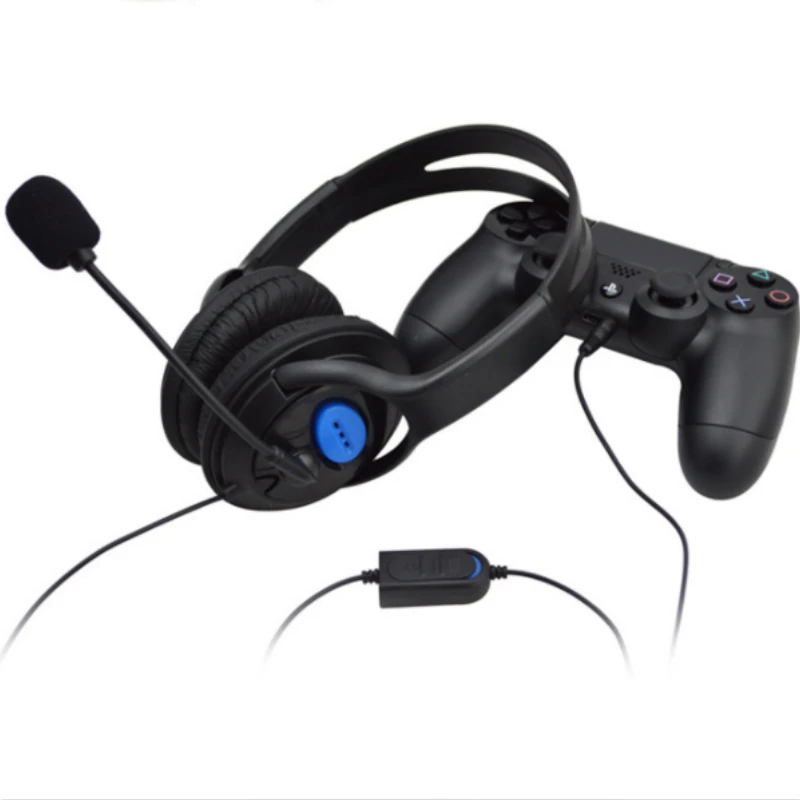 Wired Gaming Headset Earphones For Sony PS4 Headphones with Microphone