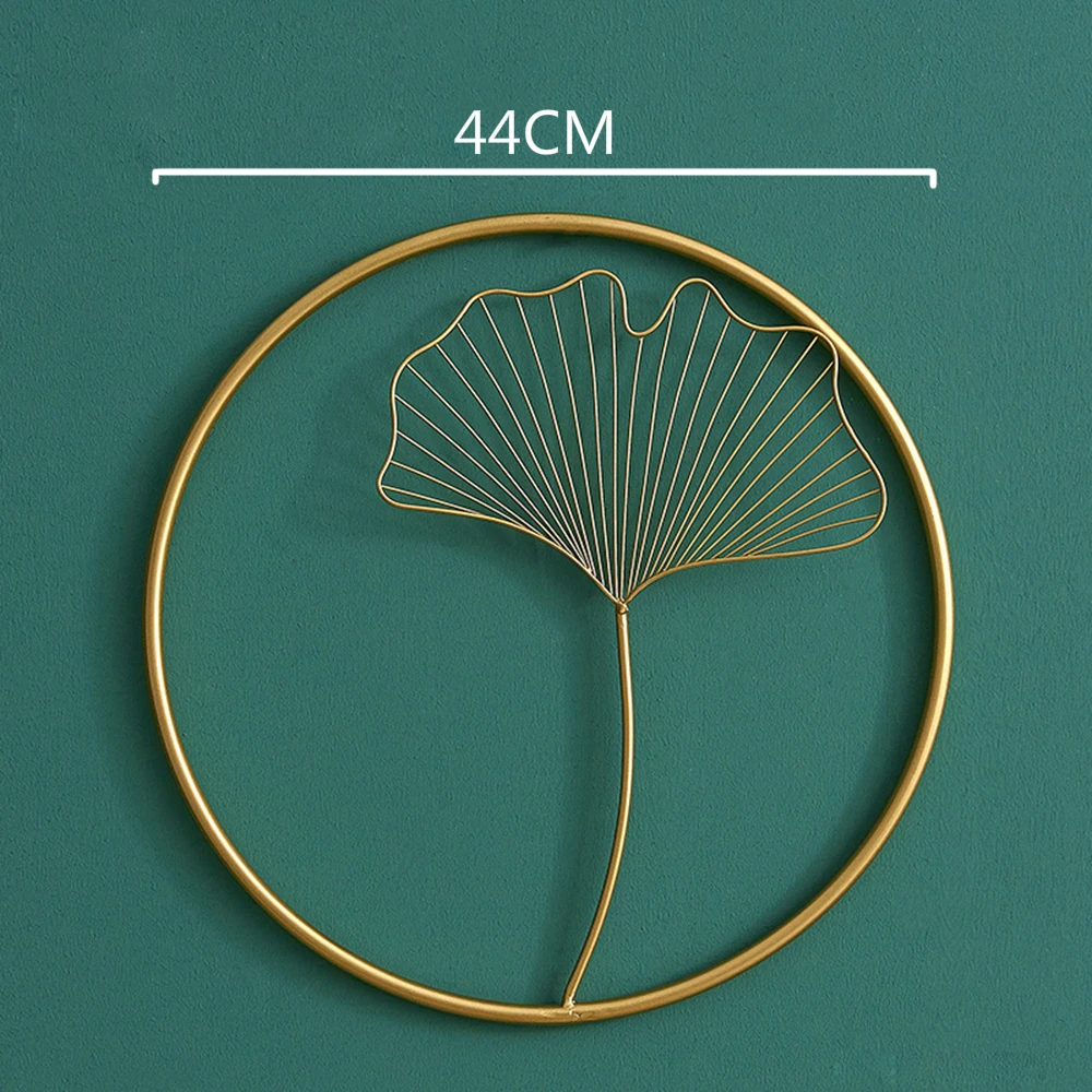 Ginkgo украшение из кованого железа в скандинавском стиле гостиной диван ТВ фон стены металлические украшения 1 шт
