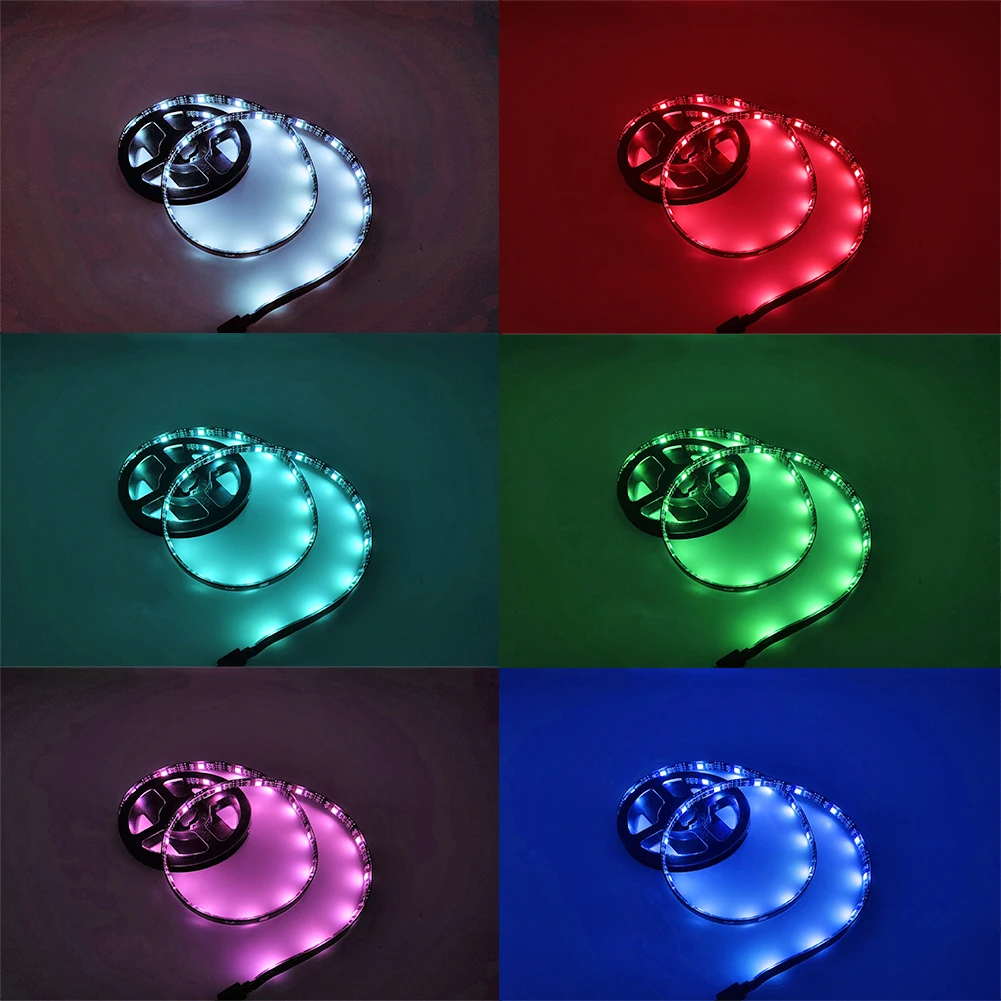 USB Светодиодная лента Bluetooth RGB светодиодный светильник IR 17 клавиш 5050 гибкий DC 5V