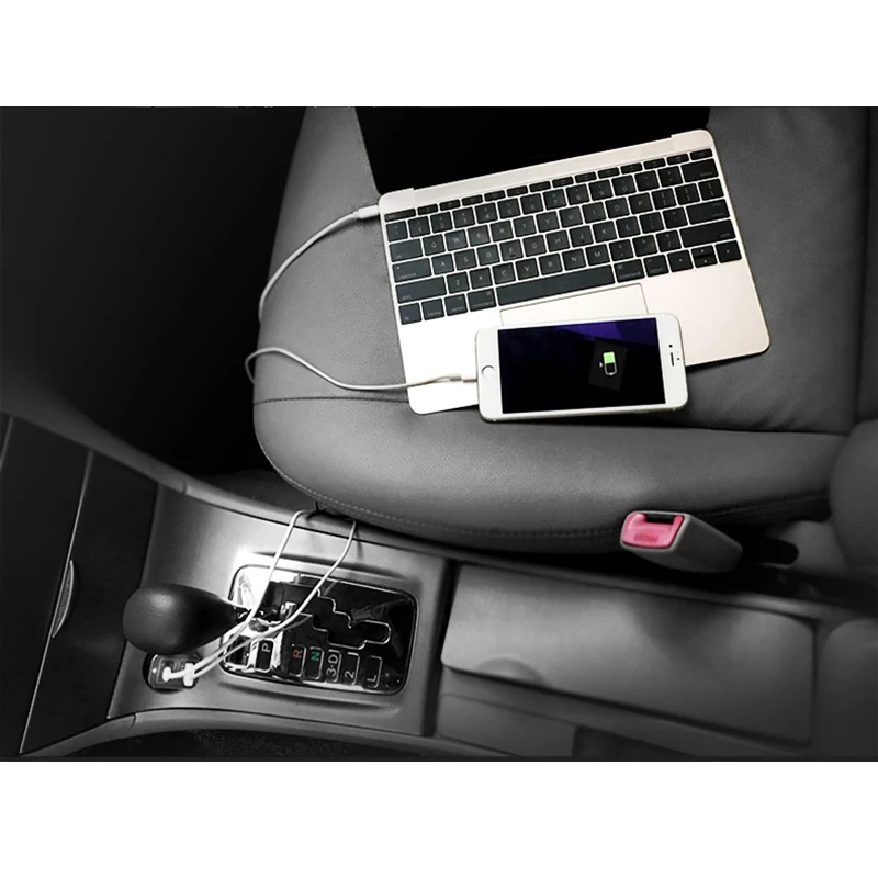 60 Вт QC PD 3,0 Автомобильное зарядное устройство адаптер двойной порт usb type C Быстрая зарядка для универсальных телефонов