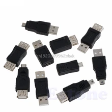 10 шт. 5 pin F/M Mini Changeur адаптер USB конвертер Мужской Женский Micro USB