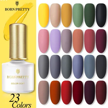 

BORN PRETTY 6ml Nail Color Gel Nail Polish Matte Series Soak Off UV LED Nail Gel Polish Semi-Permanent Varnish 23 Colors