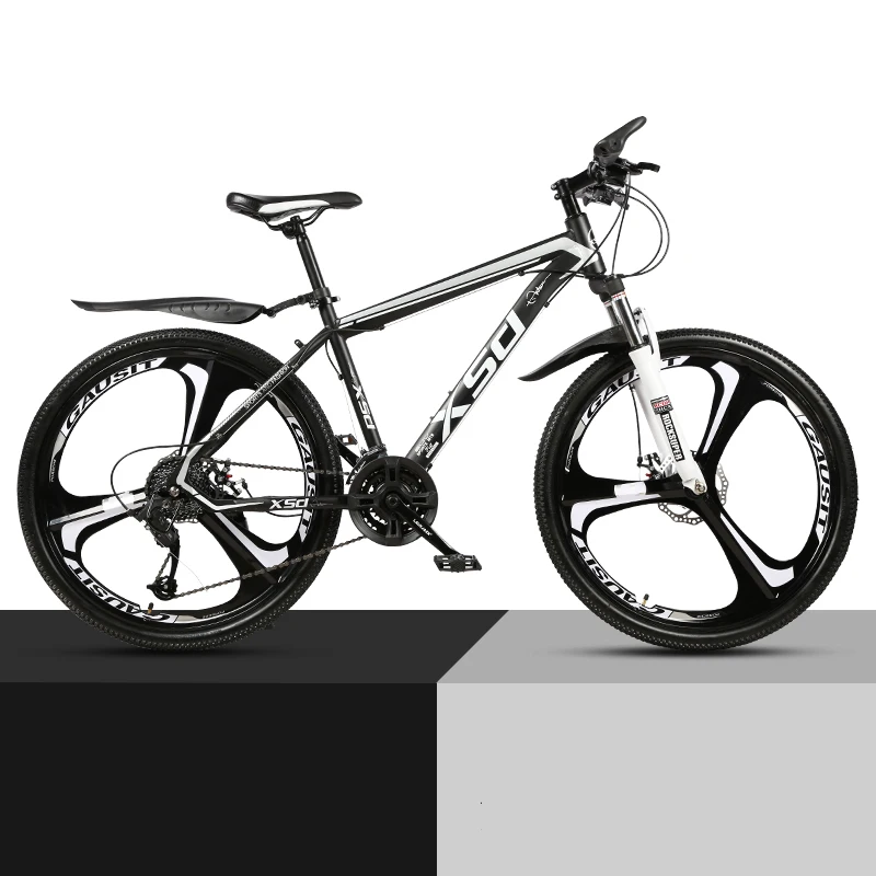 26-Inch 21/24/27/30Speed Mountain Bicycle Shock Absorption Speed Change Mechanical Disc Brake Student Adult A body wheel Bike