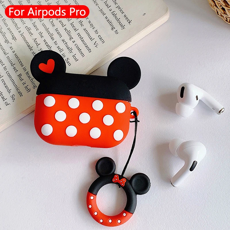 1047 Милые Мультяшные беспроводные bluetooth-наушники airpods pro Чехол защитный чехол для Apple Airpods Pro гарнитура силиконовый мягкий чехол - Цвет: 1047