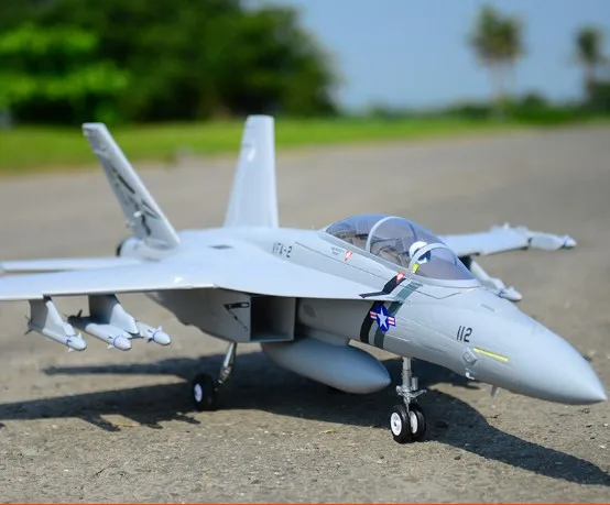 Радиоуправляемый самолет FMS F/A 18F F18 V2 Super Hornet 70 мм воздуховод EDF Jet модель самолета