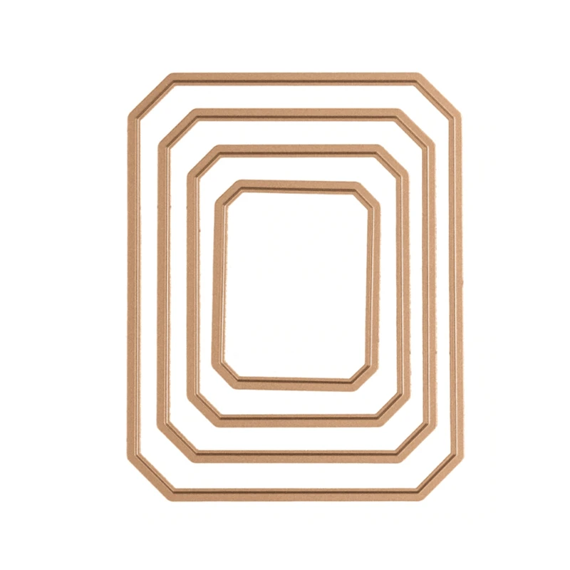 

New 2019 3D DIY Metal Cutting Die and In Scrapbooking For Paper Card Making Rectangle Shape Embossing Frames Die No Stamp Set