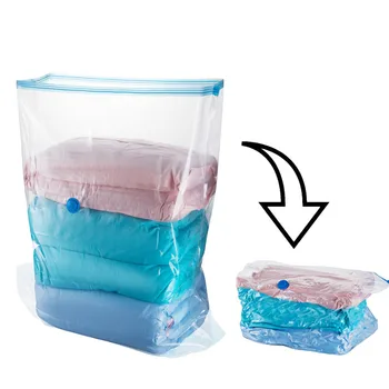 

High Capacity Vacuum Bags for Quilt Pillow Clothes Transparent Storage Organizer Bag Wardrobe Closet Space Saving Seal Bags