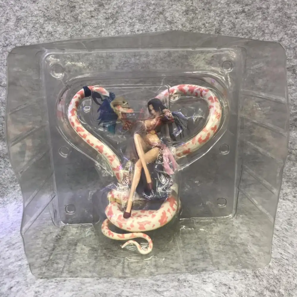 

One Piece Pirates Seated Boa Hancock snake base 15th Anniversary PVC Anime Action Figure Model Toys Gift