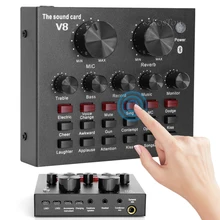 Carte son Audio externe USB, Microphone, casque, diffusion en direct, pour BM 800, téléphone portable, ordinateur