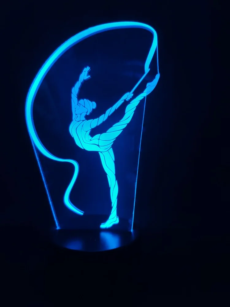 3d лампа для занятий спортом Ритмическая гимнастика лента лучший подарок