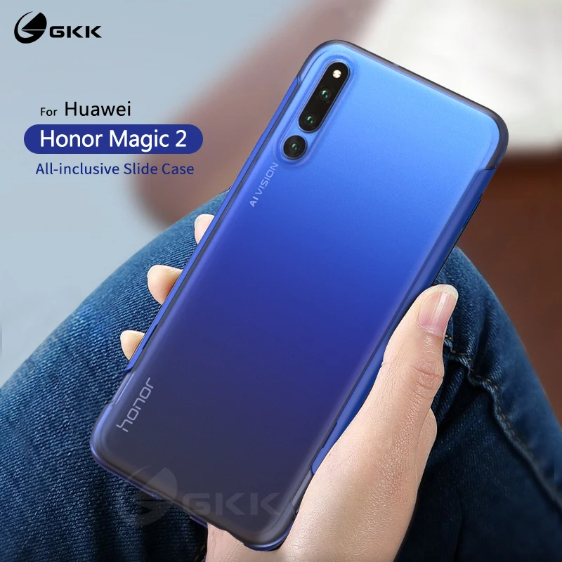 Роскошный чехол GKK Slide для Huawei Honor Magic 2 прозрачный модный жесткий Ультратонкий