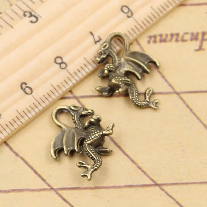 Charms Dragon 21x14mm Tibetan Bronze Silver Color Pendants Antique Jewelry Making DIY Handmade Craft 20pcs jewelry charms,silver charms,silver charm,metal charm,animal charms,alloy heart charms,enamel charms,bee charms,star charms,halloween charms,angel wings charms,celtic knot charms,crystal charms,resin charms,stainless steel charms,acrylic charms,plastic beads charms,slide letters charm,quartz pendant,crystal pendant,pearl pendant,glass ball pendants,alloy pendant,spider pendant,glass pendant,resin pendant,agate pendant,shell pendant,stainless steel pendant,silver jewelry