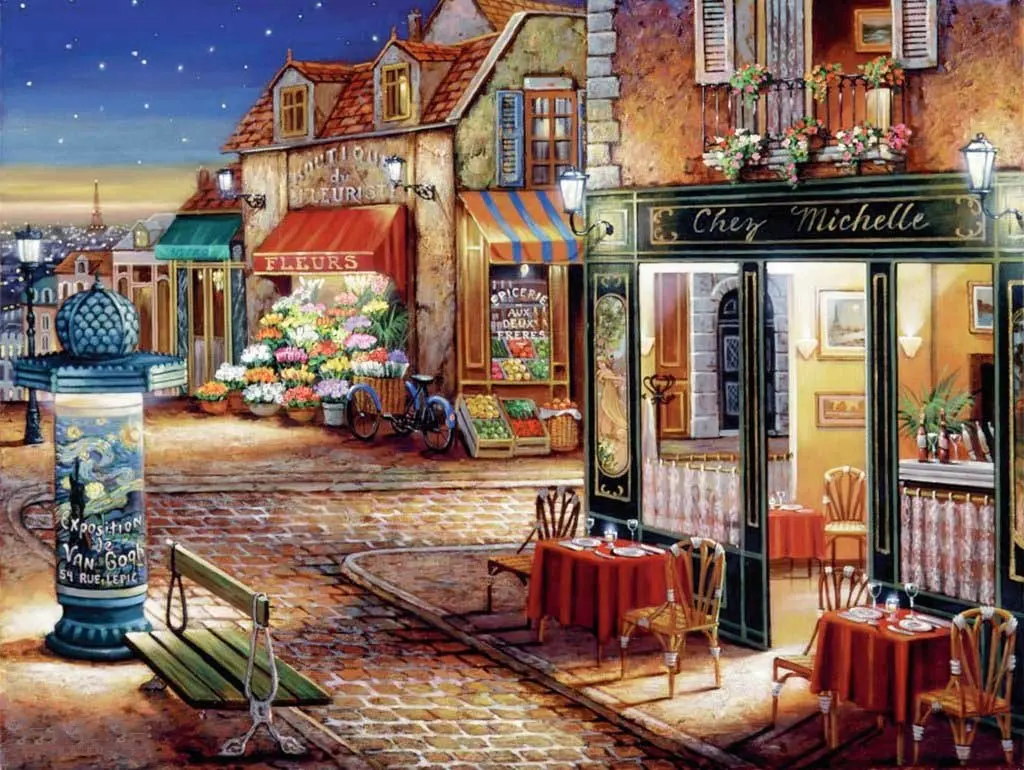 

JMINE Div 5D Paris Country street Full Diamond Painting cross stitch kits art High Quality Scenic 3D paint by diamonds