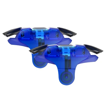 

Mobile Game Controller for PUBG Gamepad Trigger Aim Button L1R1 Shooter Joystick for iPhone Android Blue