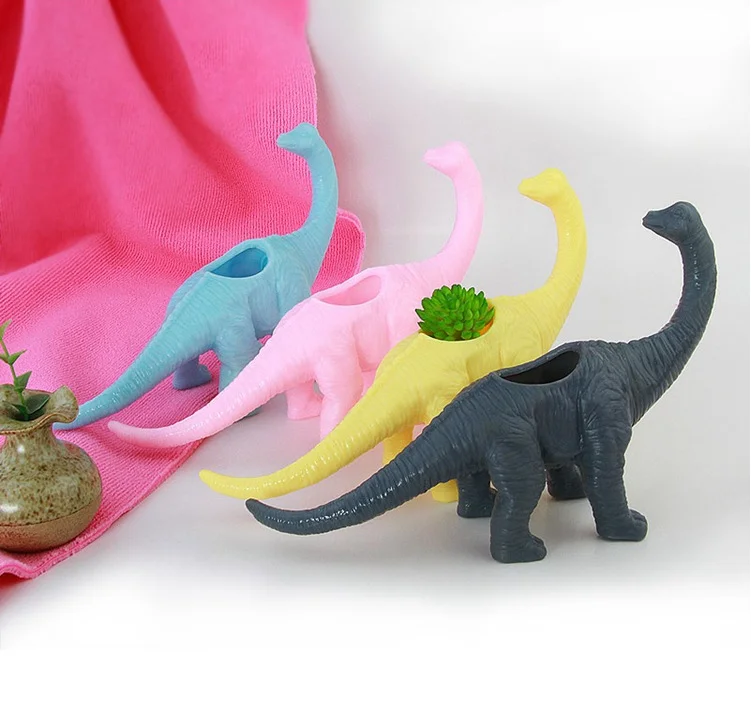 pink plastic dinosaur