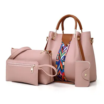 

Multi-layer Ladies Handbags Four-piece Set One-shoulder Portable Messenger Shopping Shoulder Bag Big Medium Small